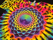 Load image into Gallery viewer, XL. Mandala/spine combo tee.
