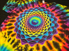 Load image into Gallery viewer, XL. Mandala/spiral combo tee.
