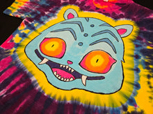 Load image into Gallery viewer, XL. Dye painted Derpy Tiger tee.
