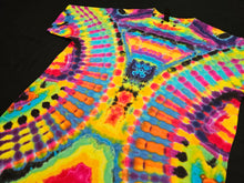 Load image into Gallery viewer, Large. Psychedelic rainbow tee.

