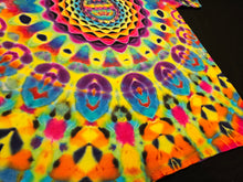 Load image into Gallery viewer, Large. Mandala psychedelia tee.
