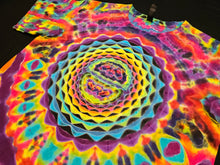 Load image into Gallery viewer, Large. Mandala psychedelia tee.
