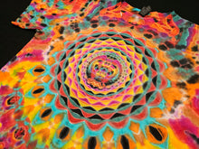 Load image into Gallery viewer, Large. Mandala psychedelia tee.

