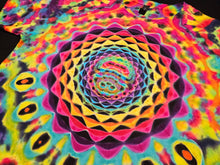 Load image into Gallery viewer, Large. Mandala psychedelia tee.
