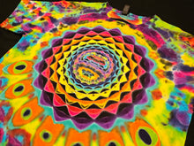 Load image into Gallery viewer, Large. Mandala psychedelia tee.

