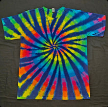 Load image into Gallery viewer, Large. Navy and rainbow spiral.
