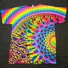 Load image into Gallery viewer, Large. Rainbow/ mandala combo tee.
