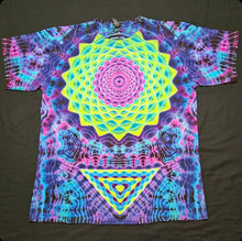 Load image into Gallery viewer, XL. Mandala/geode combo tee.
