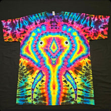 Load image into Gallery viewer, XL. Psychedelic Elephant tee.

