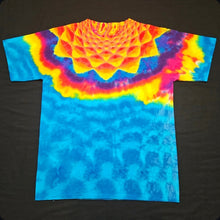 Load image into Gallery viewer, Large. Sunset mandala tee.

