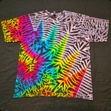 Load image into Gallery viewer, 2XL. Grey/rainbow combo tee.
