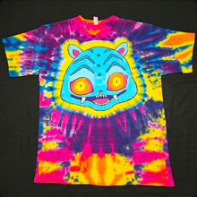 Load image into Gallery viewer, XL. Dye painted Derpy Tiger tee.
