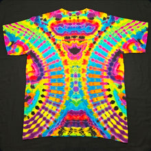Load image into Gallery viewer, Large. Psychedelic rainbow tee.
