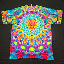 Load image into Gallery viewer, XL. Mandala psychedelia tee.
