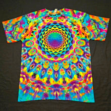 Load image into Gallery viewer, XL. Mandala psychedelia tee.
