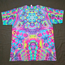 Load image into Gallery viewer, XL. Mandala psychedelia tee.
