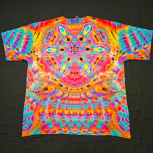 Load image into Gallery viewer, 3XL. Mandala psychedelia tee.
