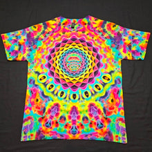 Load image into Gallery viewer, Large. Mandala psychedelia tee.
