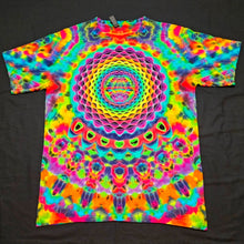 Load image into Gallery viewer, Large. Mandala psychedelia tee.
