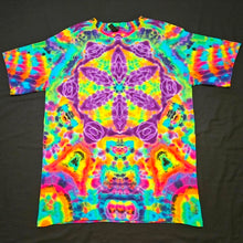 Load image into Gallery viewer, Large. Mandala psychedelia tee.
