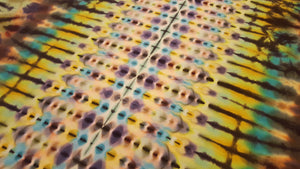 3XL. Tie dye shirt. Black forest diamond fusion with spine tee.