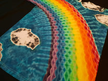 Load image into Gallery viewer, Medium. Tie dye shirt. Rainbow in the clouds tee.
