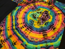 Load image into Gallery viewer, Medium. Tie dye shirt. Dark rainbow geode tee.
