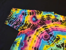 Load image into Gallery viewer, Medium. Tie dye shirt. Dark rainbow geode tee.
