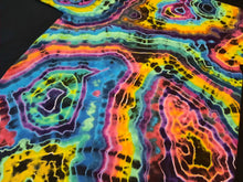 Load image into Gallery viewer, Medium. Tie dye shirt. Dark rainbow geode tee.
