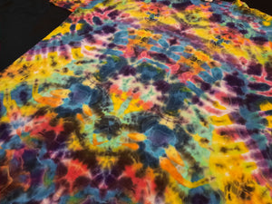 XL. Tie dye shirt. Psychedelic profile tee.