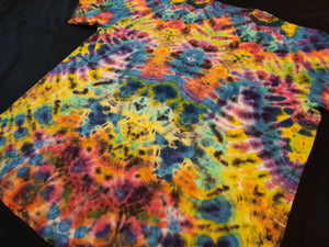 XL. Tie dye shirt. Psychedelic profile tee.