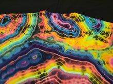 Load image into Gallery viewer, XL. Tie dye shirt. Dark rainbow geode tee.
