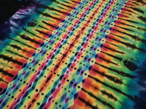 2XL. Tie dye shirt. Dark rainbow diamond with spine tee.