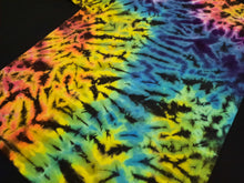 Load image into Gallery viewer, Large. Tie dye shirt. Dark rainbow scrunch tee.
