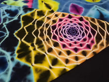 Load image into Gallery viewer, Large. Tie dye shirt. Dark rainbow side mandala tee.
