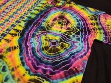 Load image into Gallery viewer, 2XL. Tie dye shirt. Psychedelic pleat/geode combo tee.
