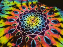 Load image into Gallery viewer, Medium. Tie dye shirt. Mandala/psychedelic combo tee.
