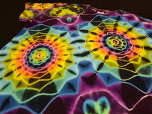Load image into Gallery viewer, Large. Tie dry shirt. Dark rainbow mandala fusion tee.
