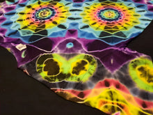 Load image into Gallery viewer, Large. Tie dry shirt. Dark rainbow mandala fusion tee.
