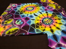 Load image into Gallery viewer, Large. Tie dry shirt. Dark rainbow mandala fusion tee.
