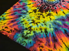 Load image into Gallery viewer, Large. Tie dye shirt. Mandala/psychedelic scrunch tee.
