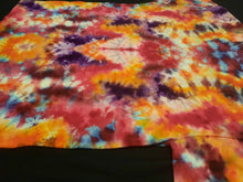 Load image into Gallery viewer, Medium. Tie dye shirt. Ice dyed floral psychedelic scrunch tee.
