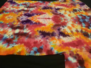 Medium. Tie dye shirt. Ice dyed floral psychedelic scrunch tee.