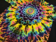 Load image into Gallery viewer, 2XL. Tie dye shirt. Mandala/psychedelic scrunch combo tee.
