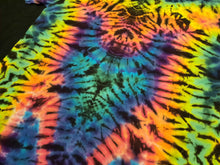 Load image into Gallery viewer, XL. Tie dye shirt. Mandala/psychedelic scrunch combo tee.
