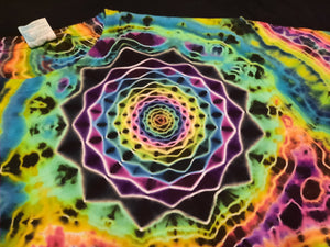 XL. Tie dye shirt. Mandala/geode combo tee.