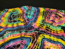 Load image into Gallery viewer, XL. Tie dye shirt. Mandala/geode combo tee.
