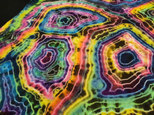Load image into Gallery viewer, XL. Tie dye shirt. Mandala/geode combo tee.
