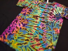 Load image into Gallery viewer, Small. Tie dye shirt. High contrast scrunch tee
