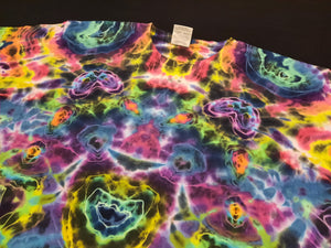 Large. Tie dye shirt. Psychedelic profile tee.